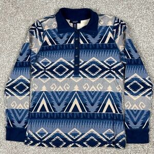 Vintage Chaps Ralph Lauren Southwest Pullover Women’s Boho Top size Large